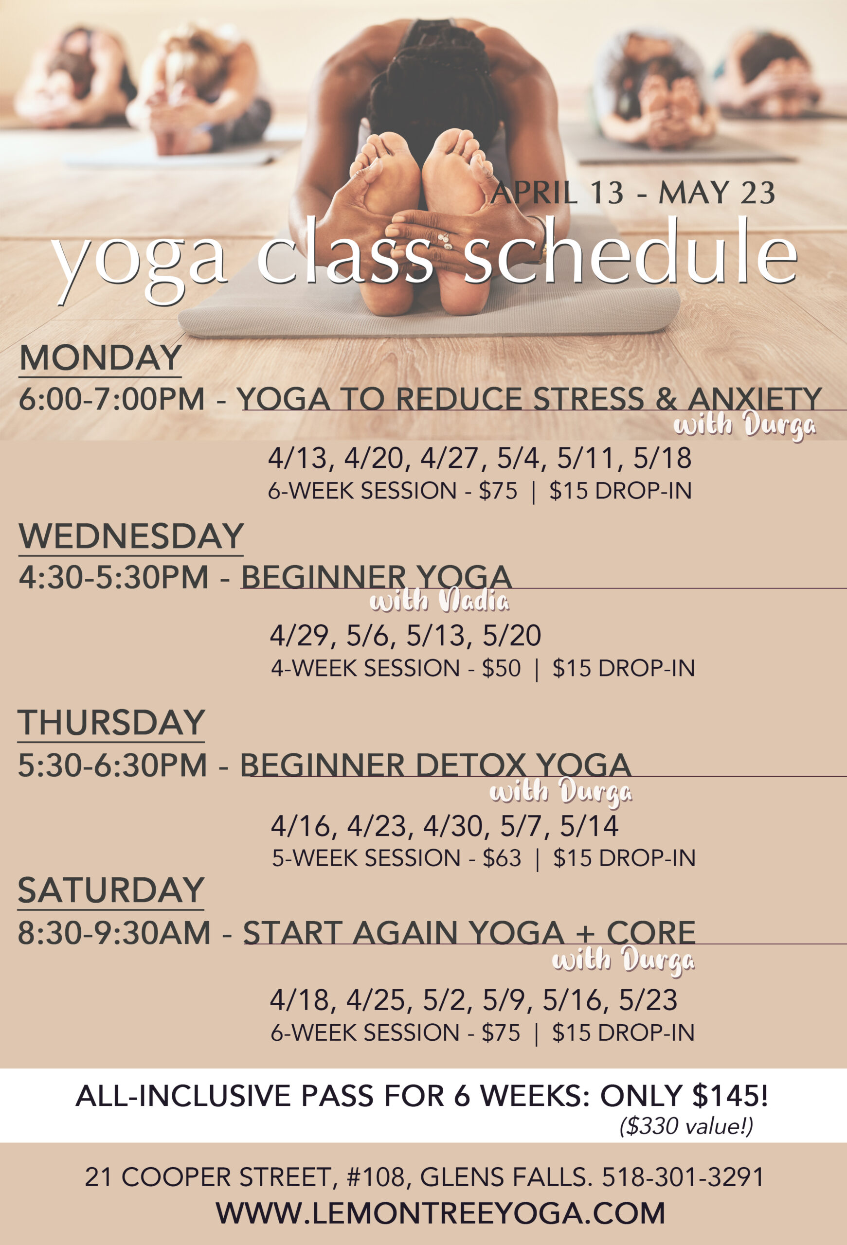 yoga schedule_apr26